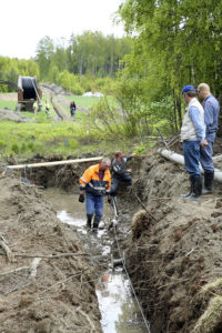 Estlink maakaapelin veto Kirkkonummella.