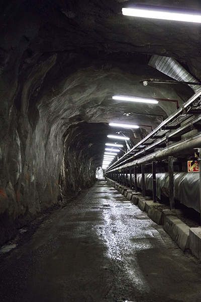 An old oil cavern in Mustikkamaa. 